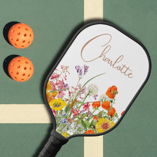 Colourful Wild Flowers Country Botanical Name Pickleball Paddle
