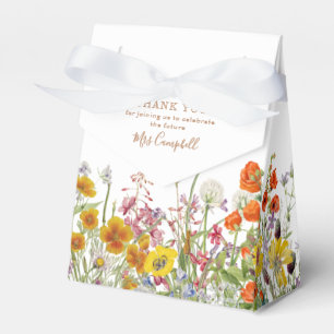 Colourful Wild Flowers Country Future Mrs Floral Favor Box