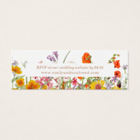 Colourful Wild Flowers Country Wedding Website Car