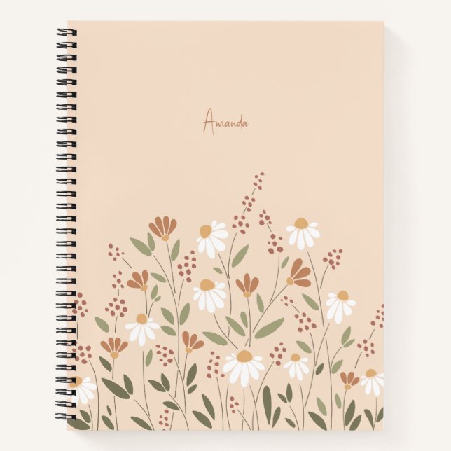 Colourful wild flowers II Notebook (Front)