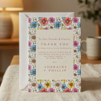 Colourful wild flowers seamless pattern wedding