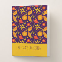 Colourful Wild Purple & Yellow Botanical Pattern