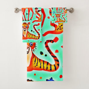 Colourful Wild Wonder Animal Kingdom Bath Towel Set