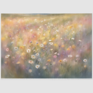 Colourful Wildflower 18b Decoupage Tissue Paper
