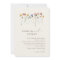 Colourful Wildflower Beige Monogram Photo Wedding 