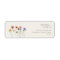 Colourful Wildflower | Beige Return Address Label