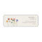 Colourful Wildflower | Beige Return Address Label