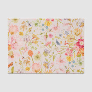 Colourful Wildflower Botanical Tissue Paper