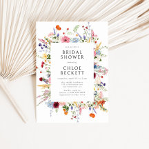 Colourful Wildflower Bridal Shower