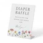 Colourful Wildflower Diaper Raffle Baby Shower