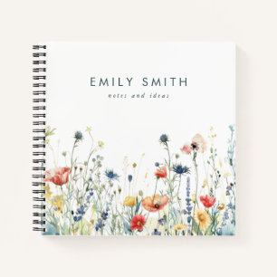 Colourful Wildflower Field Notebook