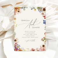 Colourful Wildflower Garden | Beige Casual Wedding