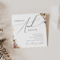 Colourful Wildflower | Garden Square Wedding