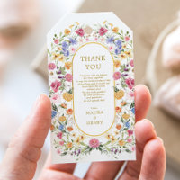 Colourful Wildflower Garden Wedding Party Favours