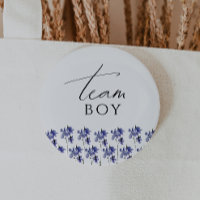 Colourful Wildflower Gender Reveal Team Boy