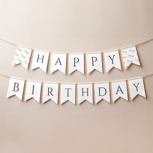 Colourful Wildflower Happy Birthday Big Bunting Flags