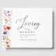 Colourful Wildflower "In Loving Memory" Funeral