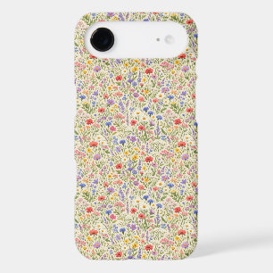 Colourful Wildflower Meadow Seamless Pattern