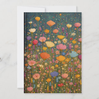 Colourful Wildflower Meadows 3 Invitation