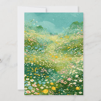 Colourful Wildflower Meadows 3 Invitation
