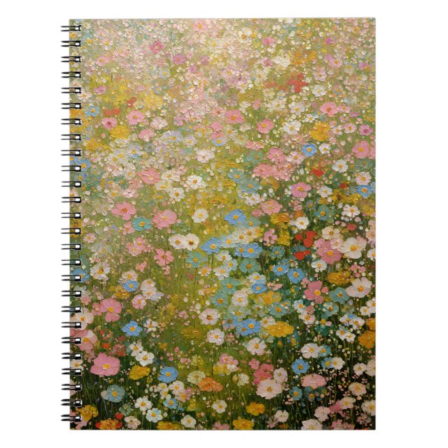 Colourful Wildflower Meadows 3 Notebook (Front)