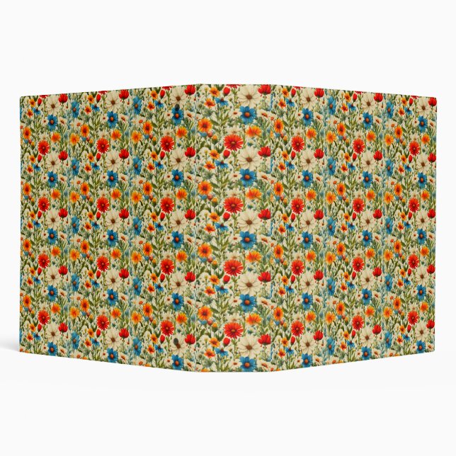 Colourful Wildflower Pattern Style #2 Binder (Background)