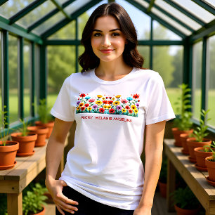 Colourful Wildflower Plant Mom Tri-Blend Shirt
