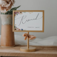 Colourful Wildflower | Reserved Sign