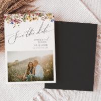 Colourful Wildflower | Save The Date