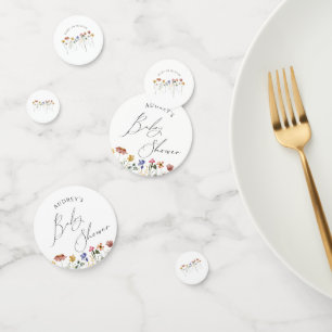 Colourful Wildflower Table Confetti