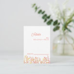 Colourful Wildflower Wedding Advice Card<br><div class="desc">This is Beautiful elegant wildflower Wedding Advice Card. This colourful wildflower wedding advice card is perfect for your simple,  whimsical boho rainbow summer wedding. It is perfect as wedding place cards,  business cards and more. Click on the customize it button to personalize the design.</div>