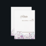 Colourful Wildflower Wedding Advice Card<br><div class="desc">This is Beautiful elegant wildflower Wedding Advice Card. This colourful wildflower wedding advice card is perfect for your simple,  whimsical boho rainbow summer wedding. It is perfect as wedding place cards,  business cards and more. Click on the customize it button to personalize the design.</div>