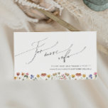 Colourful Wildflower | Wedding Website Enclosure Card<br><div class="desc">This colourful wildflower | wedding website enclosure card is perfect for your simple, whimsical boho rainbow summer wedding. The bright, enchanted pink, yellow, orange, and gold colour florals give this product the feel of a minimalist elegant vintage hippie spring garden. The modern design is artsy and delicate, portraying a classic...</div>