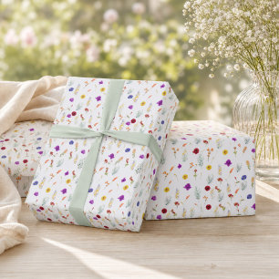 Colourful Wildflower Wrapping Paper