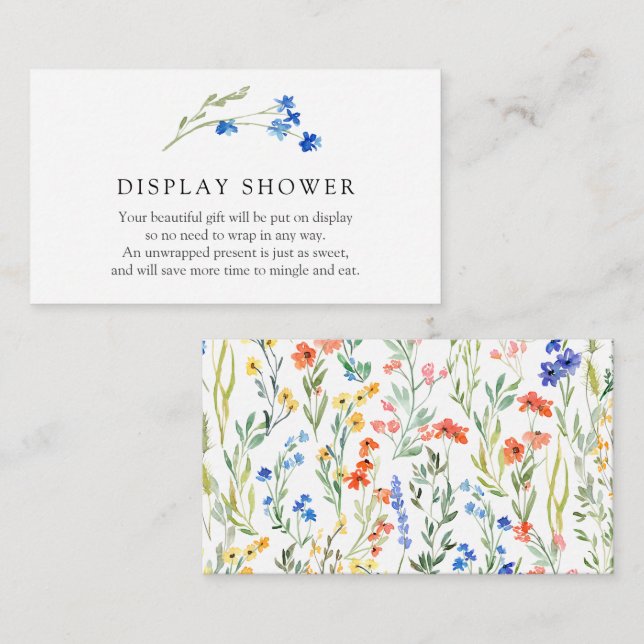 Colourful Wildflowers Display Shower Enclosure Car (Front/Back)