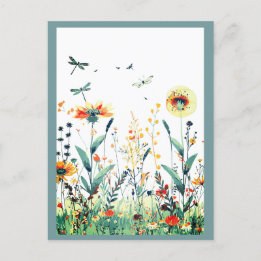 Colourful | Wildflowers  Postcard