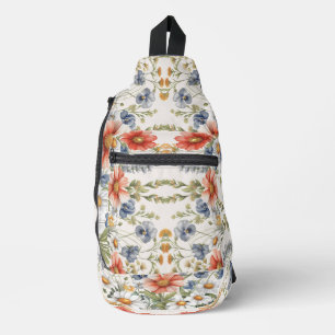Colourful Wildflowers Sling Bag