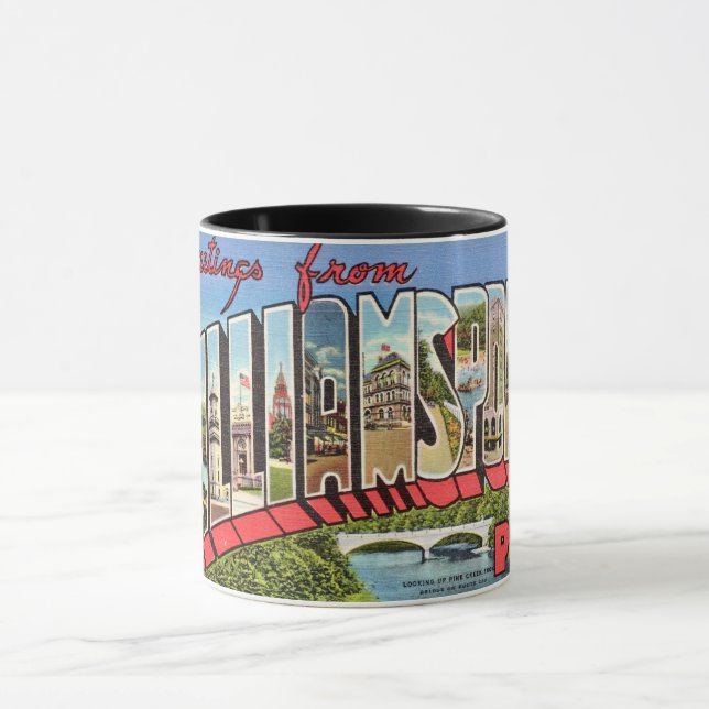 Colourful Williamsport PA Mug (Center)