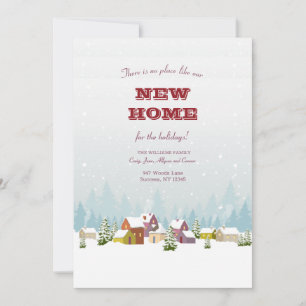 Colourful Winter Landscape Moving Announcement