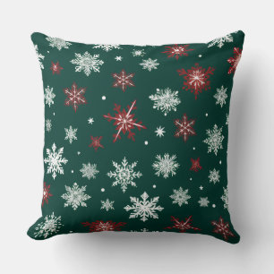 Colourful Winter Magic – Festive Christmas Design  Throw Pillow