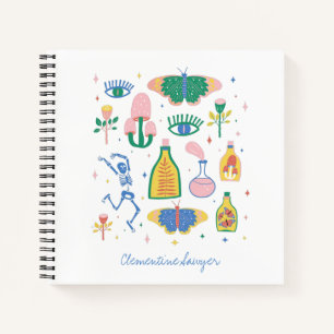 Colourful Witchy Magic Potion Personalized  Notebook