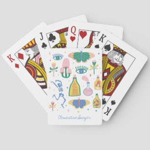 Colourful Witchy Magic Potion Personalized   Playing Cards