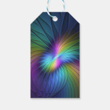 Colourful With Blue Modern Abstract Fractal Art