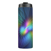 Colourful With Blue Modern Abstract Fractal Art
