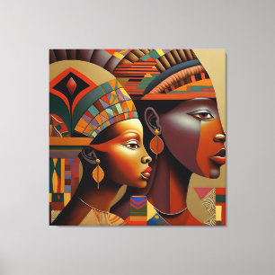 Colourful Women art gallery Canvas Print