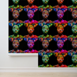 Colourful Women Peel and Stick Wallpaper