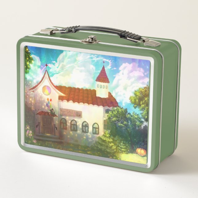 Colourful Wonderful Lunchbox with digital art (Devant)