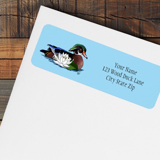 Colourful Wood Duck Water Lily Wildlife Blue  (Creator Uploaded)