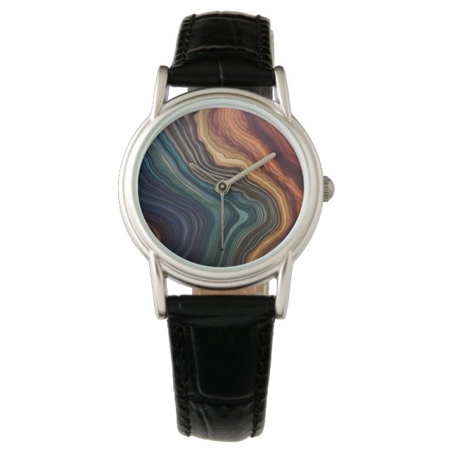 Colourful Wood Watch (Front)