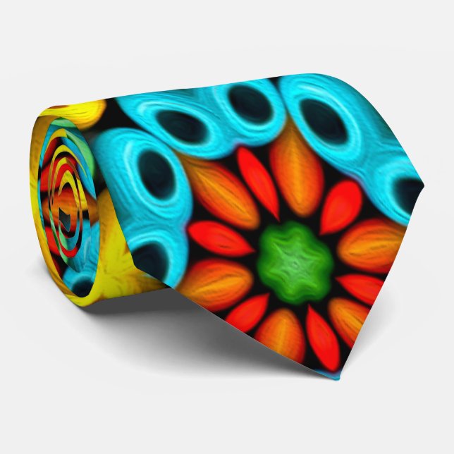 Colourful Wooden Balls Pattern Tie (Rolled)
